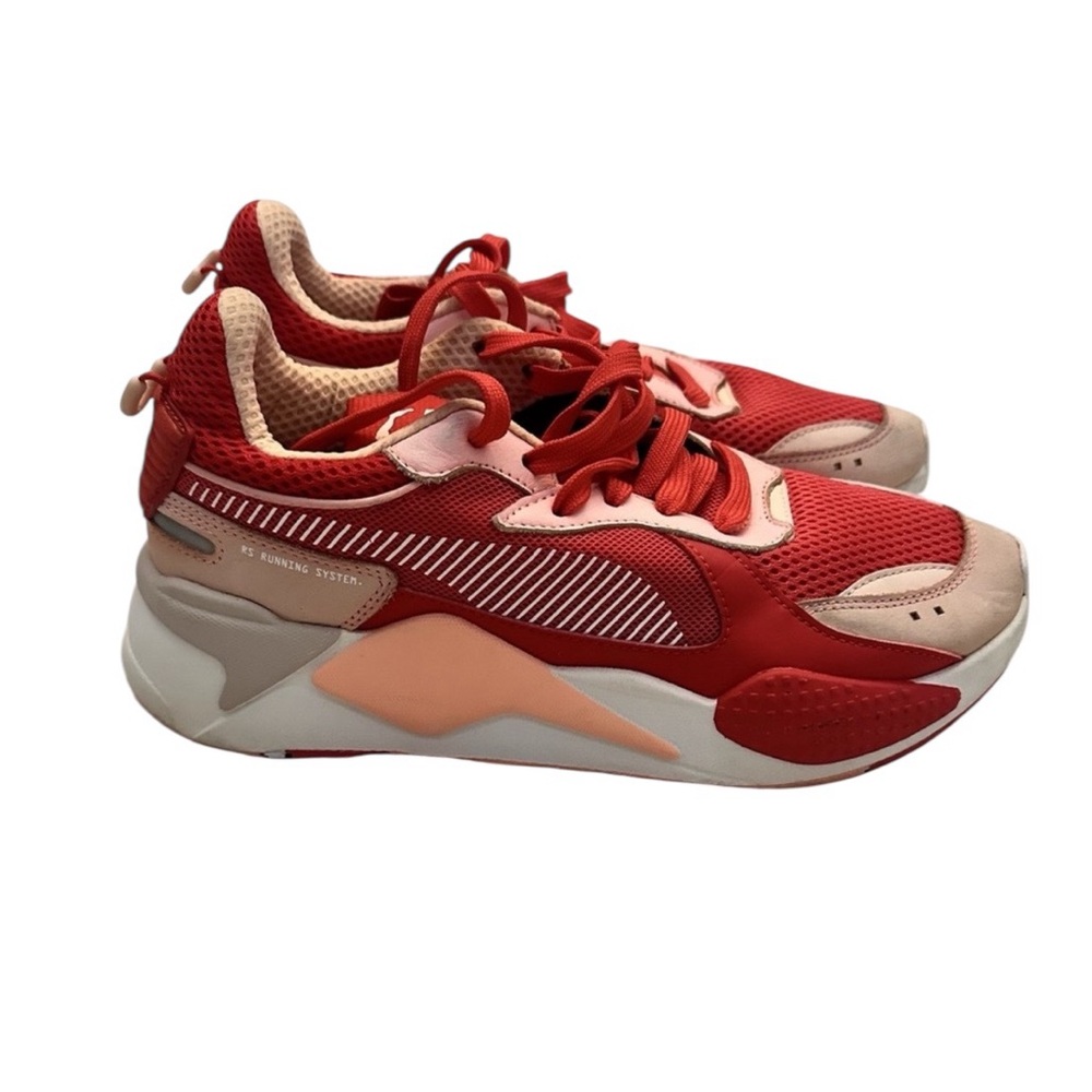 Puma RS -X Toys Womens Bright Peach/High Risk Red Sz.‎ 6.5